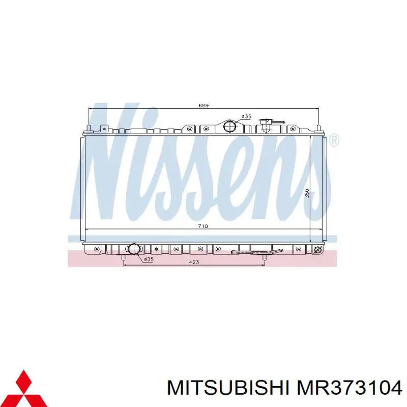 MR373104 Mitsubishi radiador