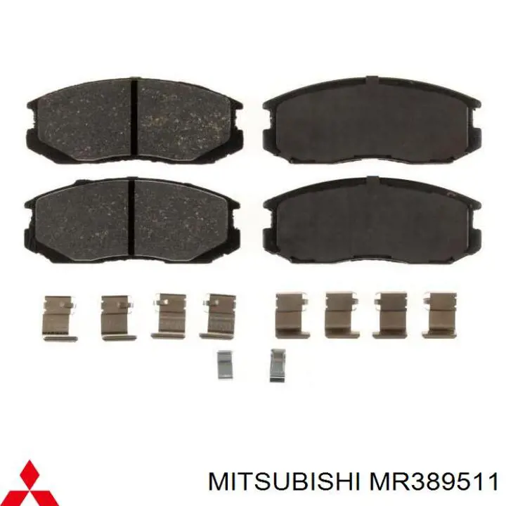 MR389511 Mitsubishi pastillas de freno delanteras