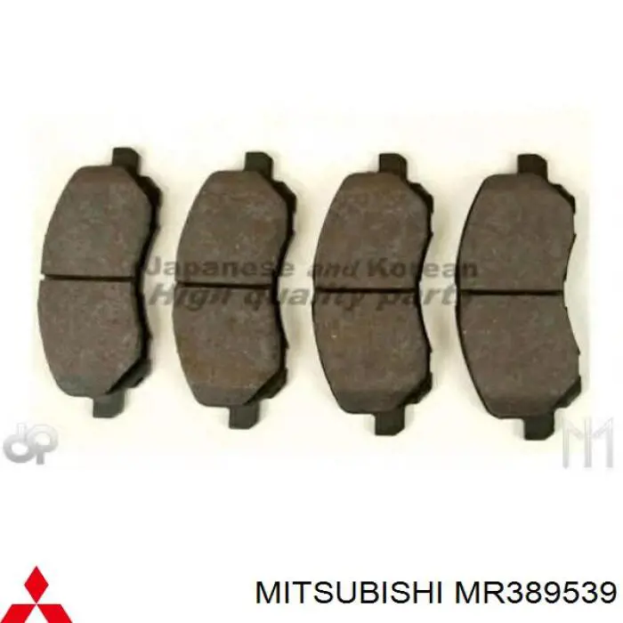 MR389539 Mitsubishi pastillas de freno delanteras