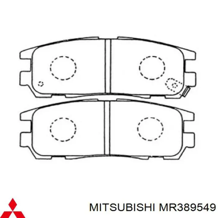 MR389549 Mitsubishi pastillas de freno delanteras