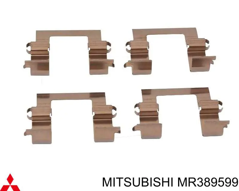 MR389599 Mitsubishi conjunto de muelles almohadilla discos delanteros