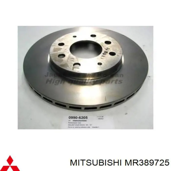 MR389725 Mitsubishi disco de freno delantero