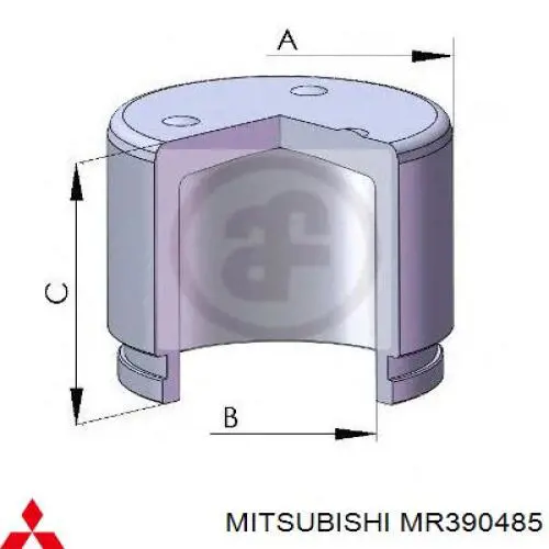 Émbolo, pinza del freno trasera MITSUBISHI MR390485