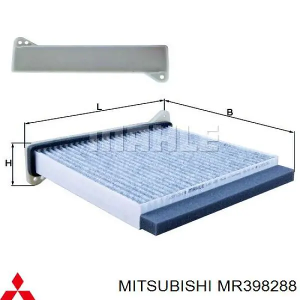 Filtro de polen Mitsubishi MR398288
