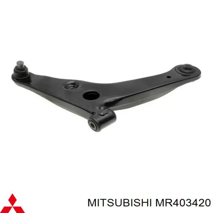 MR403420 Mitsubishi barra oscilante, suspensión de ruedas delantera, inferior derecha