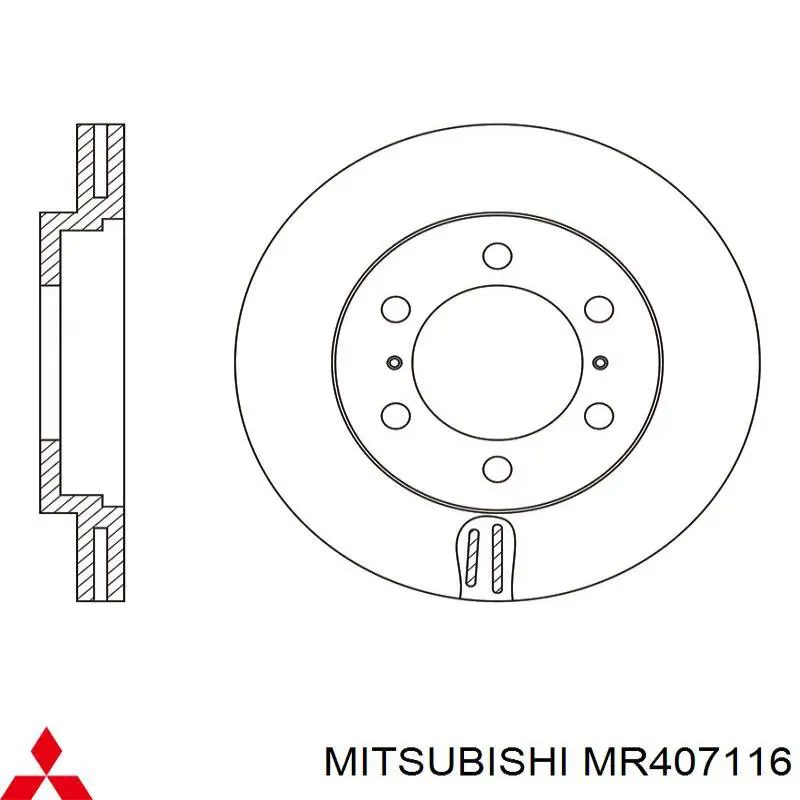 Frenos delanteros Mitsubishi MR407116 precio, desde 38,24 EUR