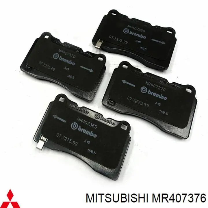 MR407376 Mitsubishi pastillas de freno delanteras