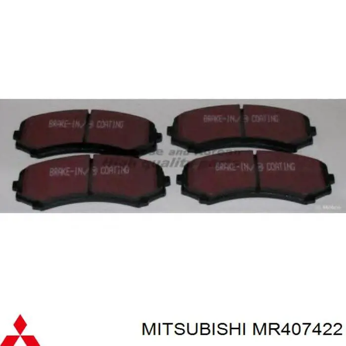 MR407422 Mitsubishi pastillas de freno delanteras