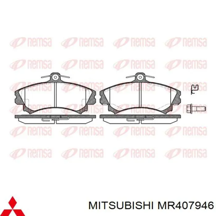 MR407946 Mitsubishi pastillas de freno delanteras