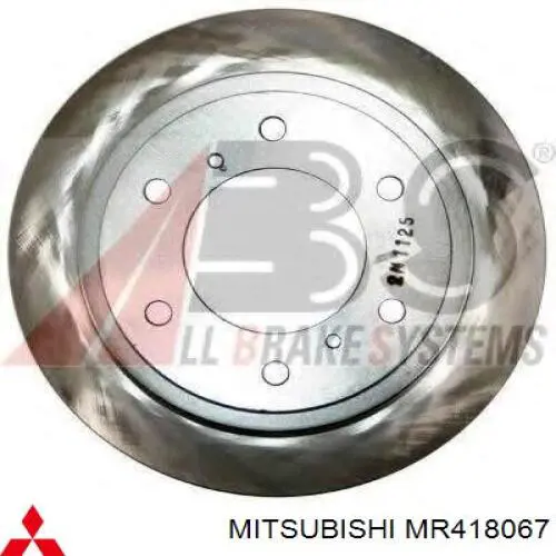 MR418067 Mitsubishi disco de freno trasero