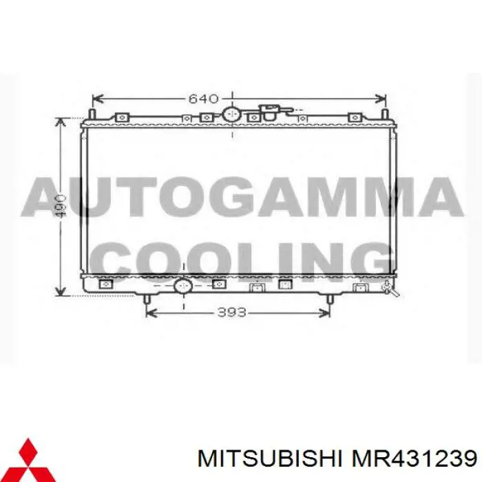 MR431239 Mitsubishi radiador