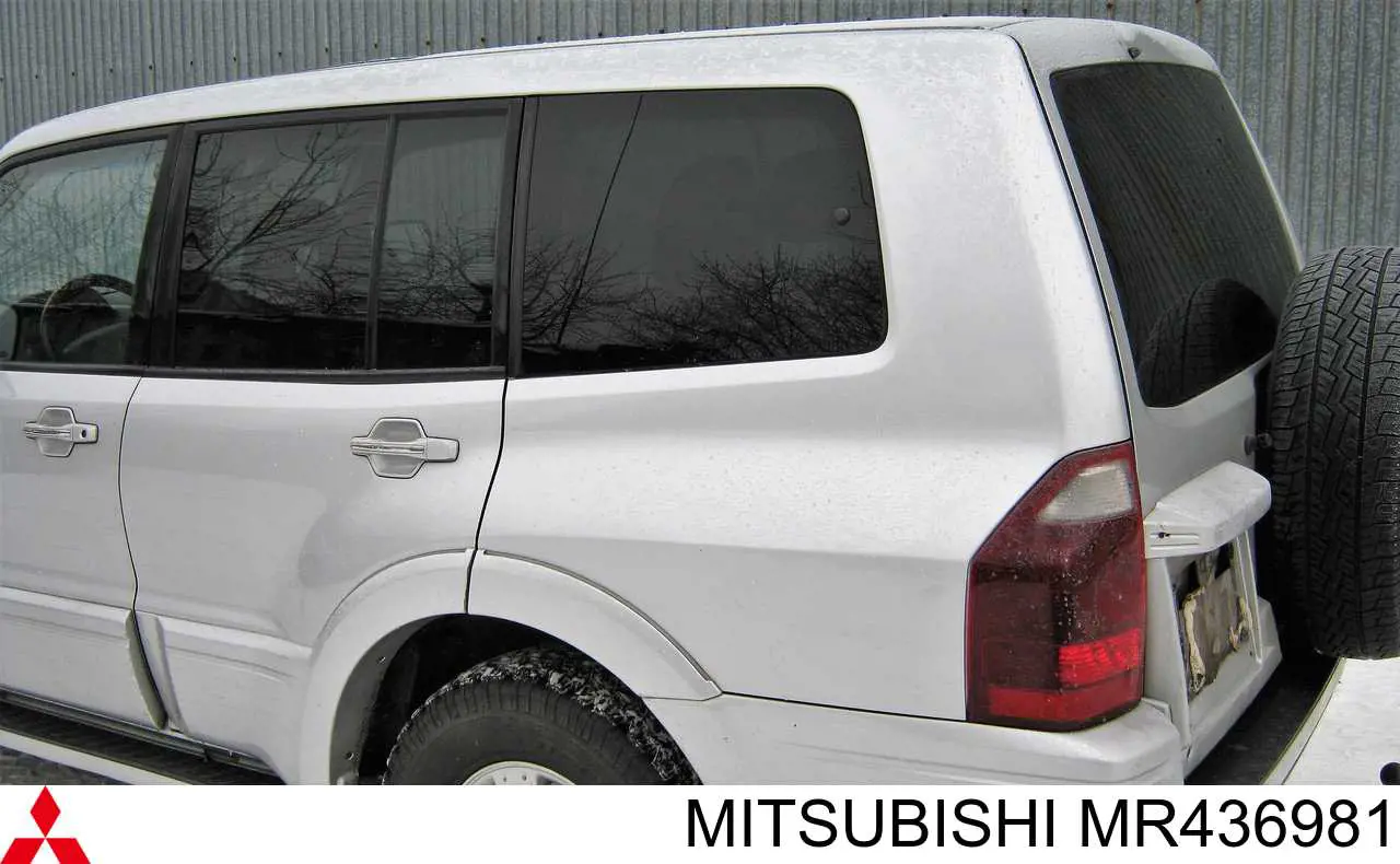 Luna lateral trasera izquierda para Mitsubishi Pajero 