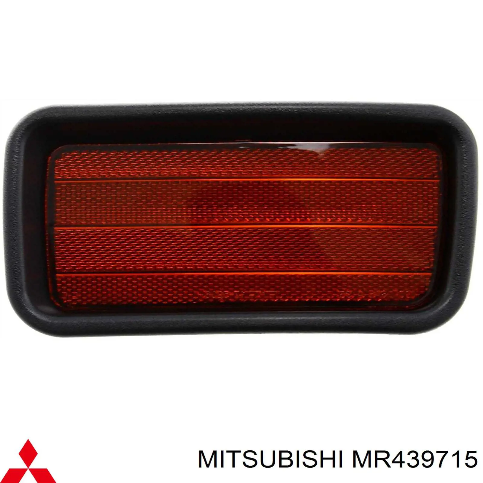 MR439715 Mitsubishi reflector, parachoques trasero, izquierdo