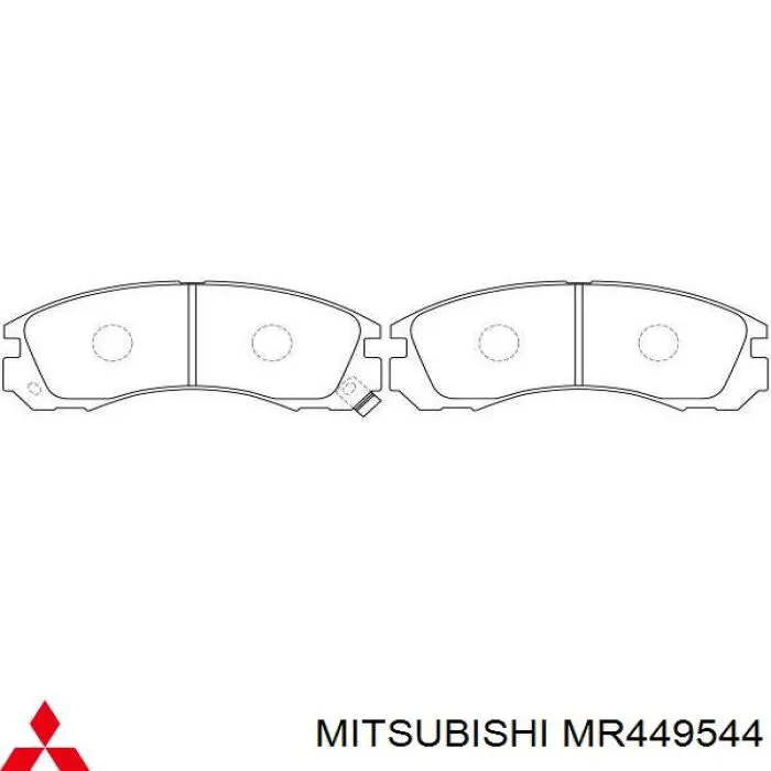 MR449544 Mitsubishi pastillas de freno delanteras