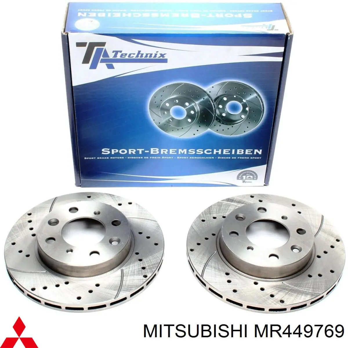 MR449769 Mitsubishi freno de disco delantero