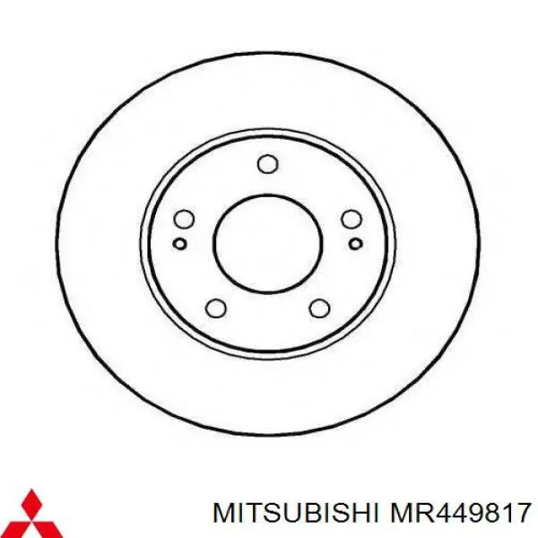 MR449817 Mitsubishi disco de freno delantero