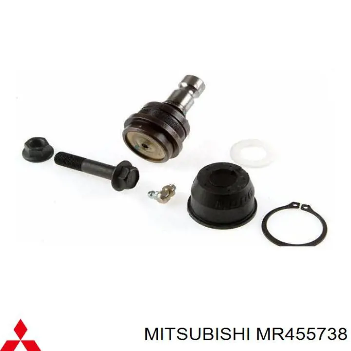 MR455738 Mitsubishi barra oscilante, suspensión de ruedas delantera, inferior derecha