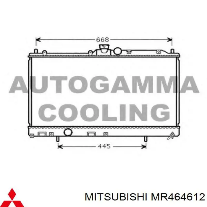 MR464612 Mitsubishi Refrigeración del motor