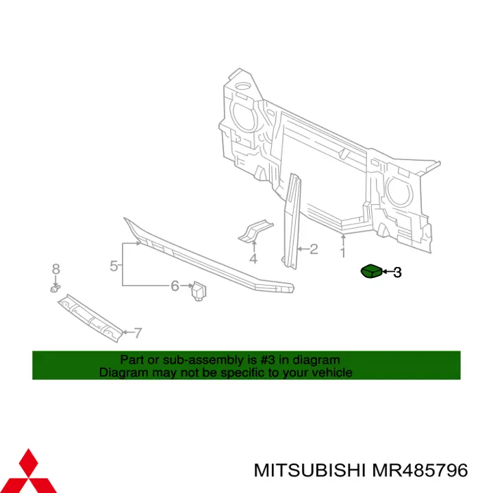  Mitsubishi MR485796 precio, desde  