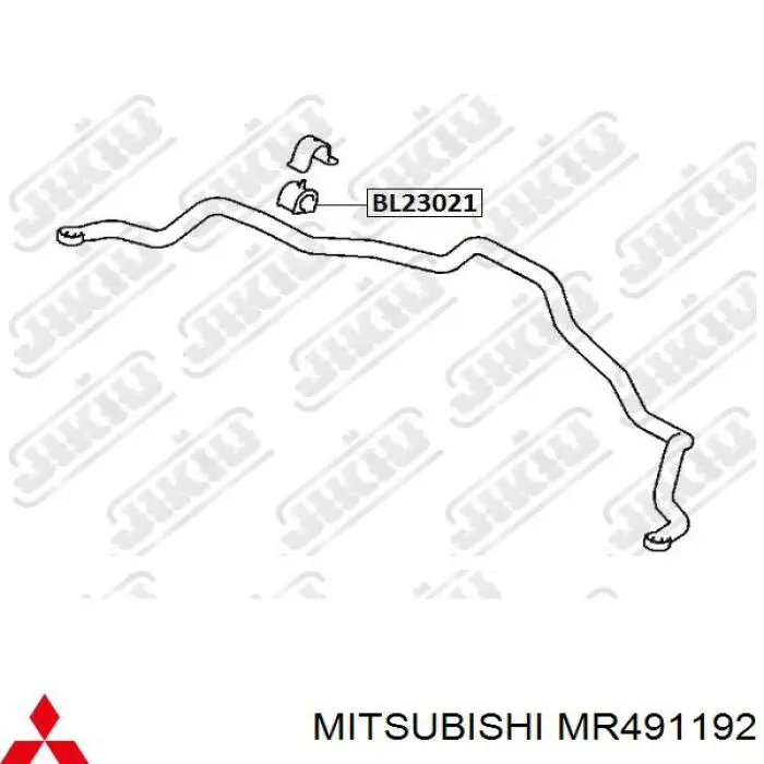 MR491192 Mitsubishi casquillo de barra estabilizadora delantera