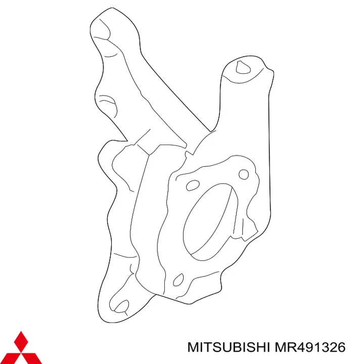 Muñón del eje, soporte de rueda, delantero derecho para Mitsubishi Outlander (CU)
