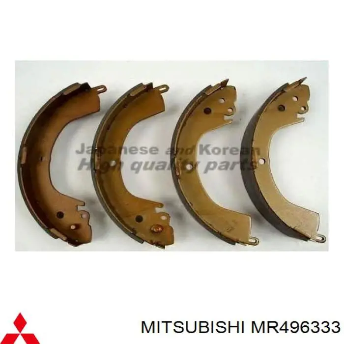 MR496333 Mitsubishi zapatas de frenos de tambor traseras