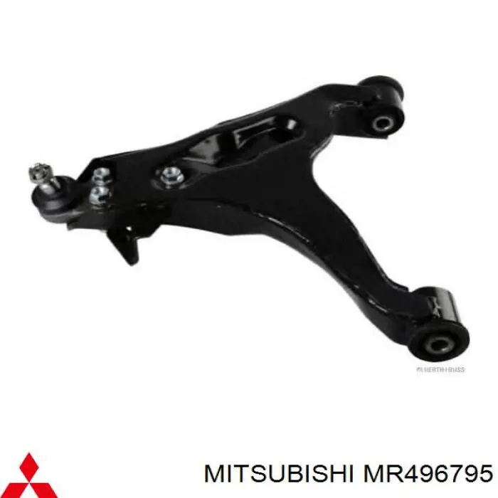 MR496795 Mitsubishi barra oscilante, suspensión de ruedas delantera, inferior izquierda