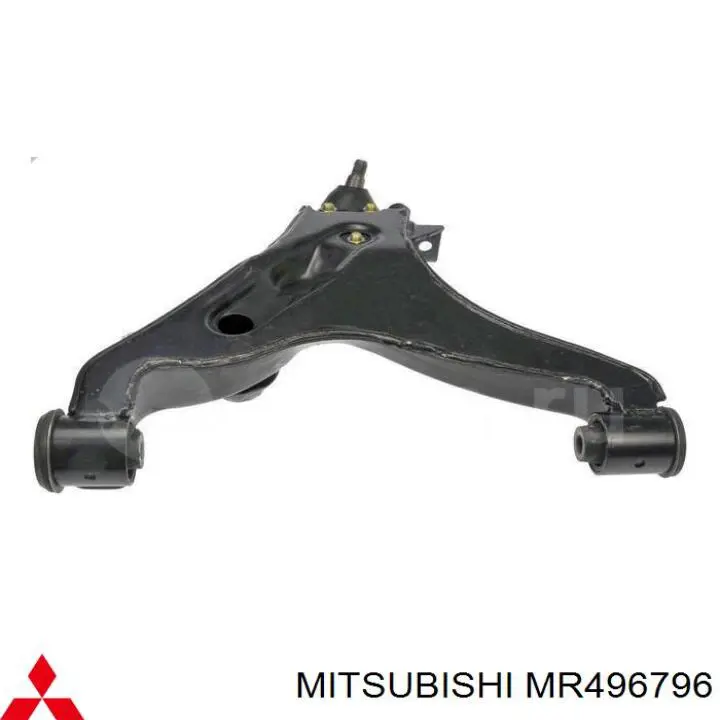 MR496796 Mitsubishi barra oscilante, suspensión de ruedas delantera, inferior derecha