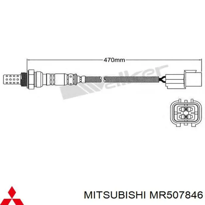 Sonda lambda, sensor de oxígeno antes del catalizador derecho Mitsubishi MR507846 precio, desde 84,41 EUR
