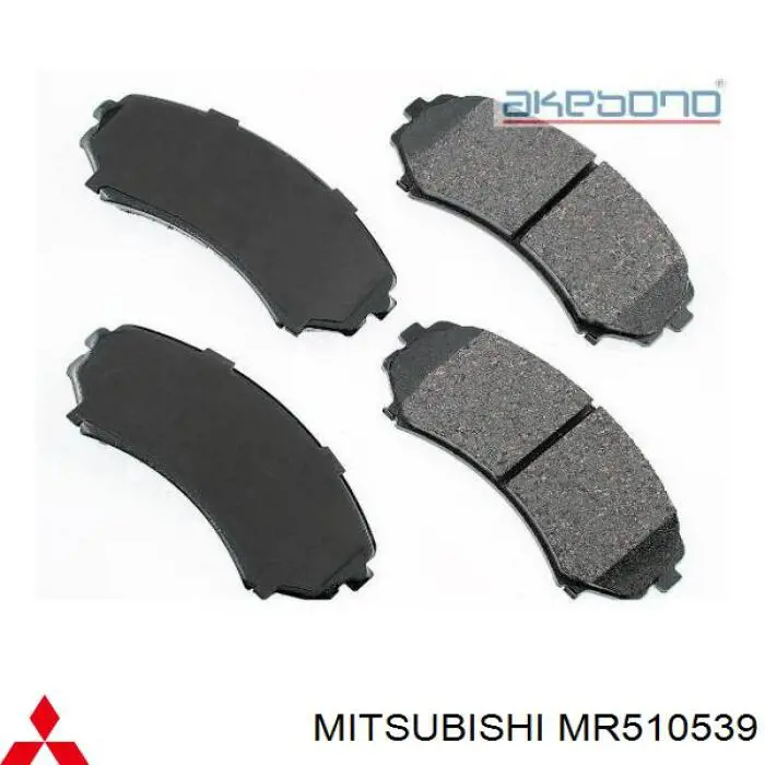 Pastillas freno delanteras Mitsubishi MR510539 precio, desde 23,69 EUR