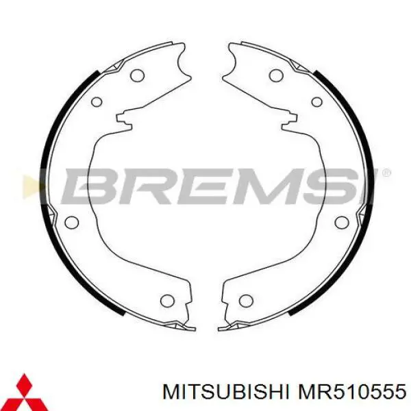 MR510555 Mitsubishi juego de zapatas de frenos, freno de estacionamiento