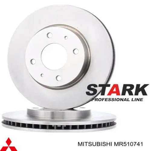 Disco de freno MR510741 Mitsubishi