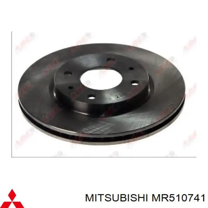 MR510741 Mitsubishi disco de freno delantero
