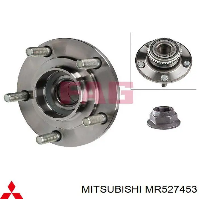 Comprar MR527453 Mitsubishi Cubo de rueda, Eje trasero