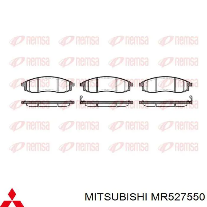 Pastillas freno delanteras Mitsubishi MR527550 precio, desde 21,36 EUR