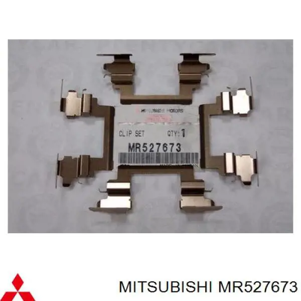 MR527673 Mitsubishi conjunto de muelles almohadilla discos delanteros