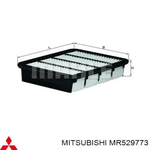 El filtro de aire Mitsubishi MR529773 precio, desde 8,52 EUR