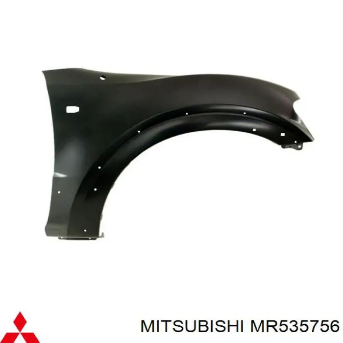 MR535756 Mitsubishi guardabarros delantero derecho