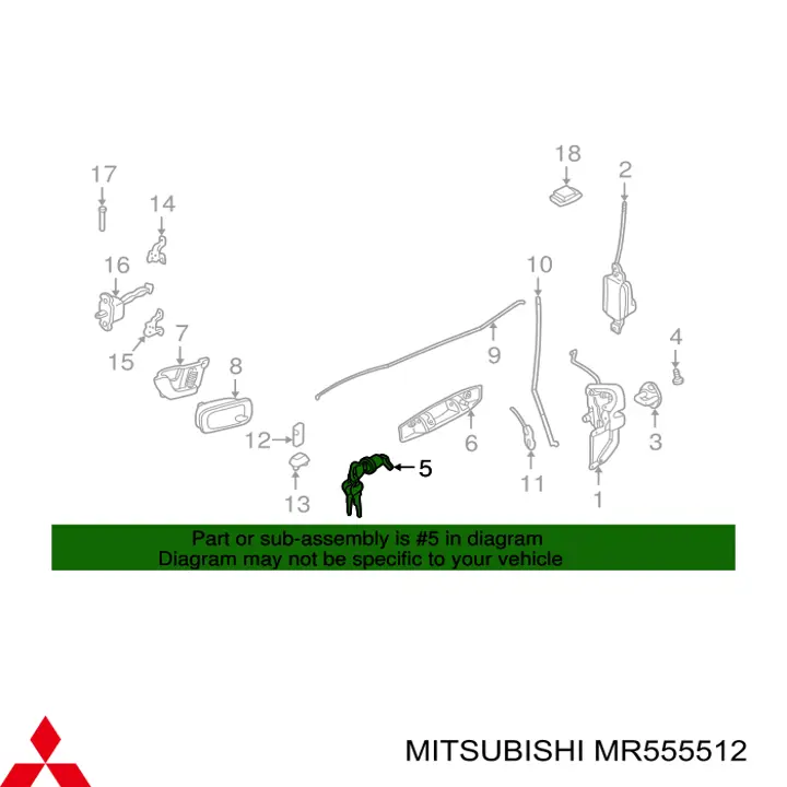  Mitsubishi MR555512 precio, desde 201,05 EUR
