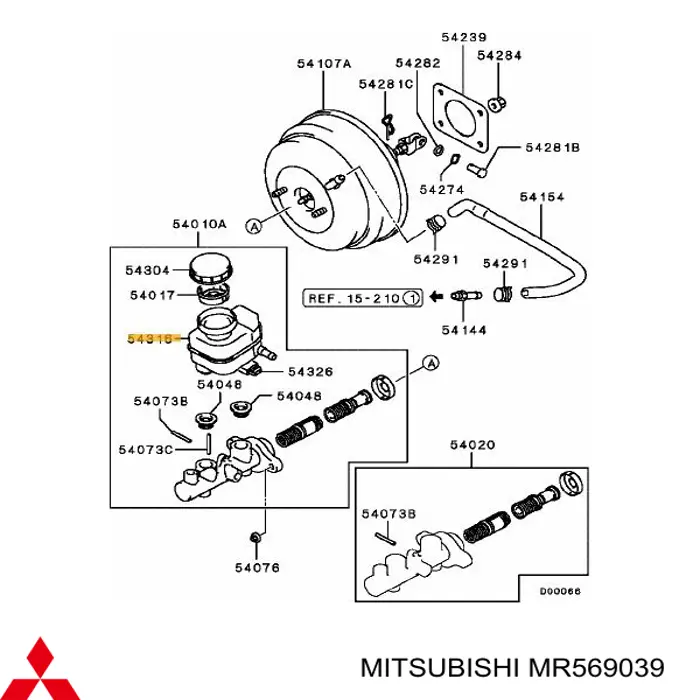 Depósito de líquido de frenos Mitsubishi MR569039 precio, desde 75,93 EUR