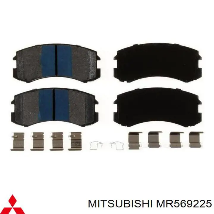 MR569225 Mitsubishi pastillas de freno delanteras