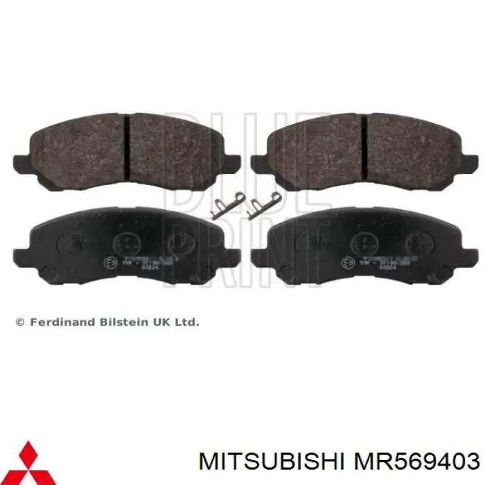 MR569403 Mitsubishi pastillas de freno delanteras