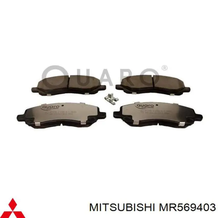Pastillas freno delanteras Mitsubishi MR569403 precio, desde 23,19 EUR