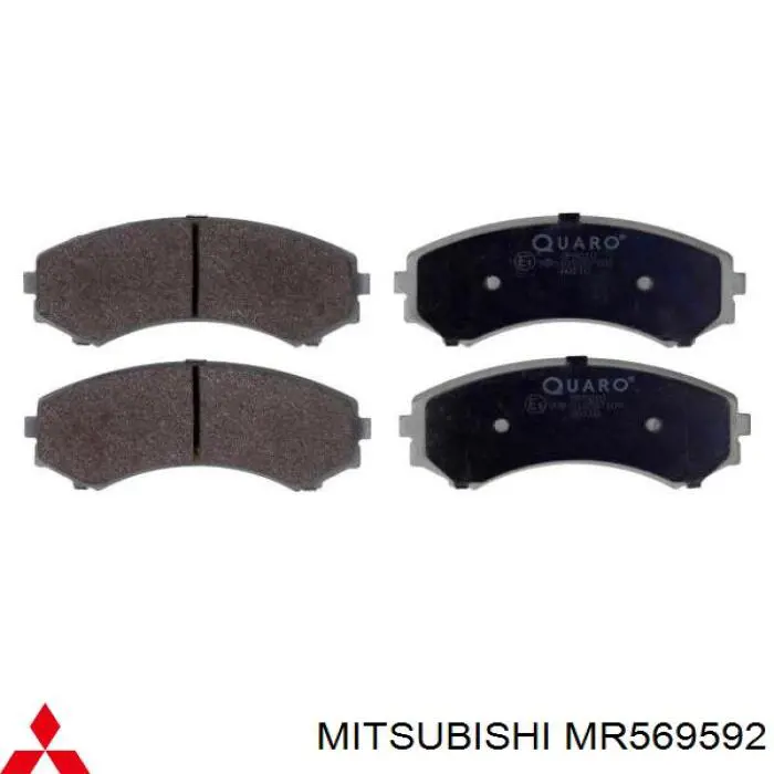 Pastillas freno delanteras Mitsubishi MR569592 precio, desde 23,69 EUR