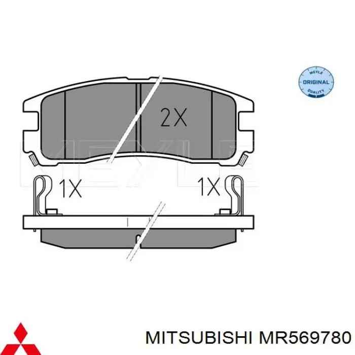 Pastillas traseras de freno Mitsubishi MR569780 precio, desde 20,26 EUR