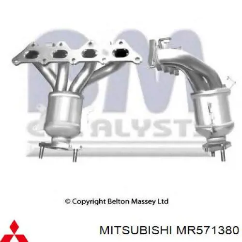 Colector de escape, sistema de escape Mitsubishi MR571380 precio, desde 388,52 EUR
