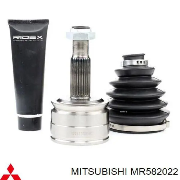 MR582022 Mitsubishi árbol de transmisión delantero derecho