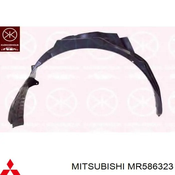 Comprar MR586323 Mitsubishi Guardalodos interior izquierdo, guardafango delantero