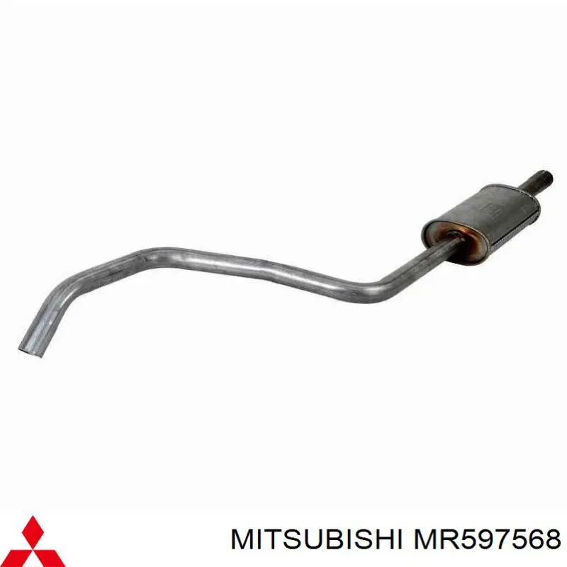 Silenciador del medio para Mitsubishi Colt (CZ)