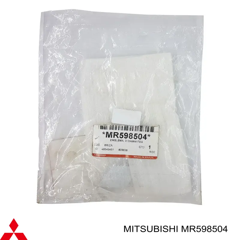Emblema de la parrilla del radiador Mitsubishi MR598504 precio, desde 40,81 EUR